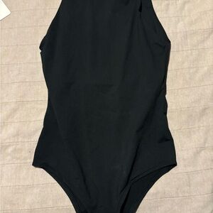Black high neck bodysuit